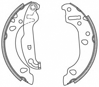 OPEN PARTS bsa206700 -  Комплект тормозных колодок